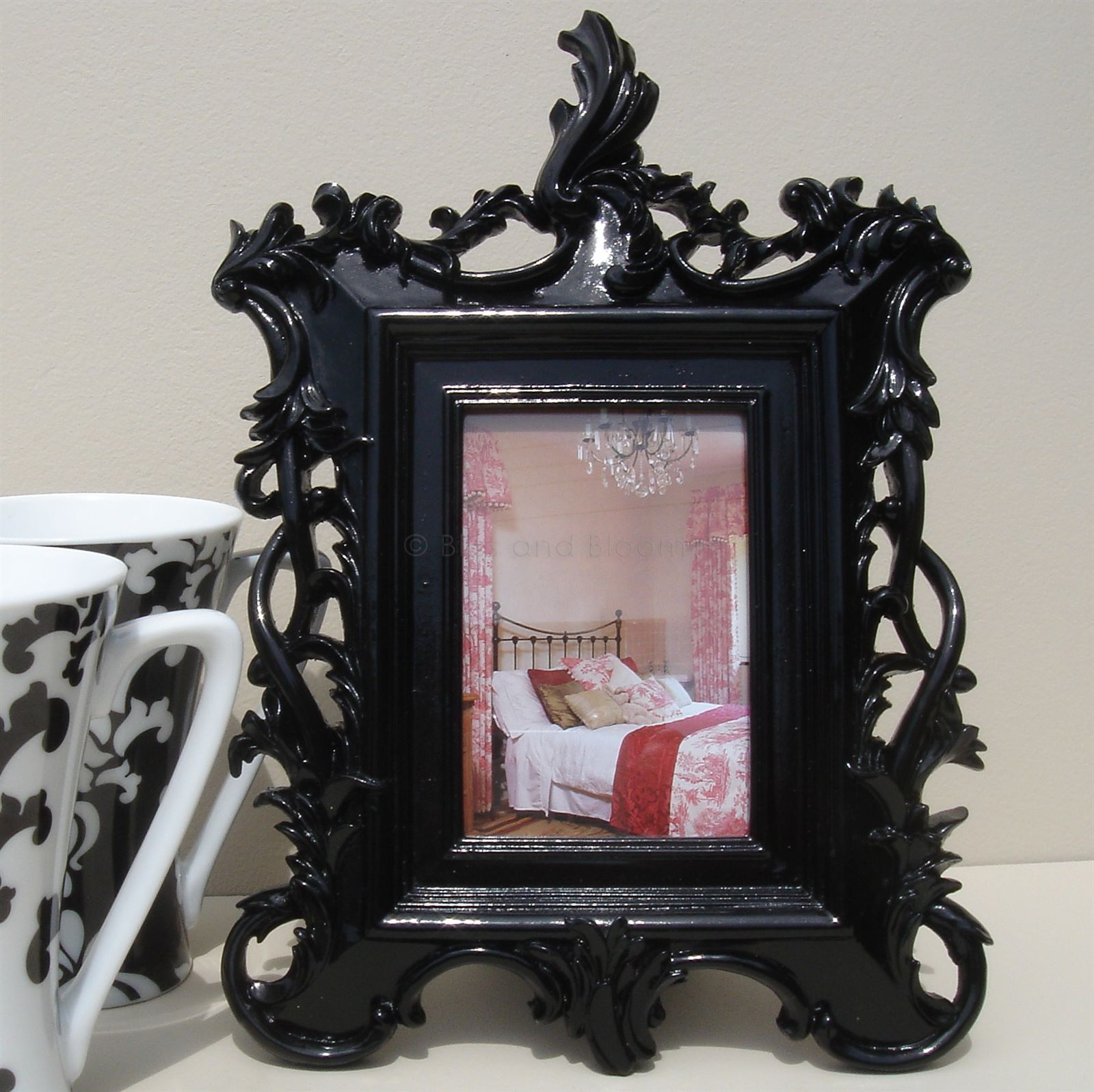 Black baroque photo frame Bliss and Bloom